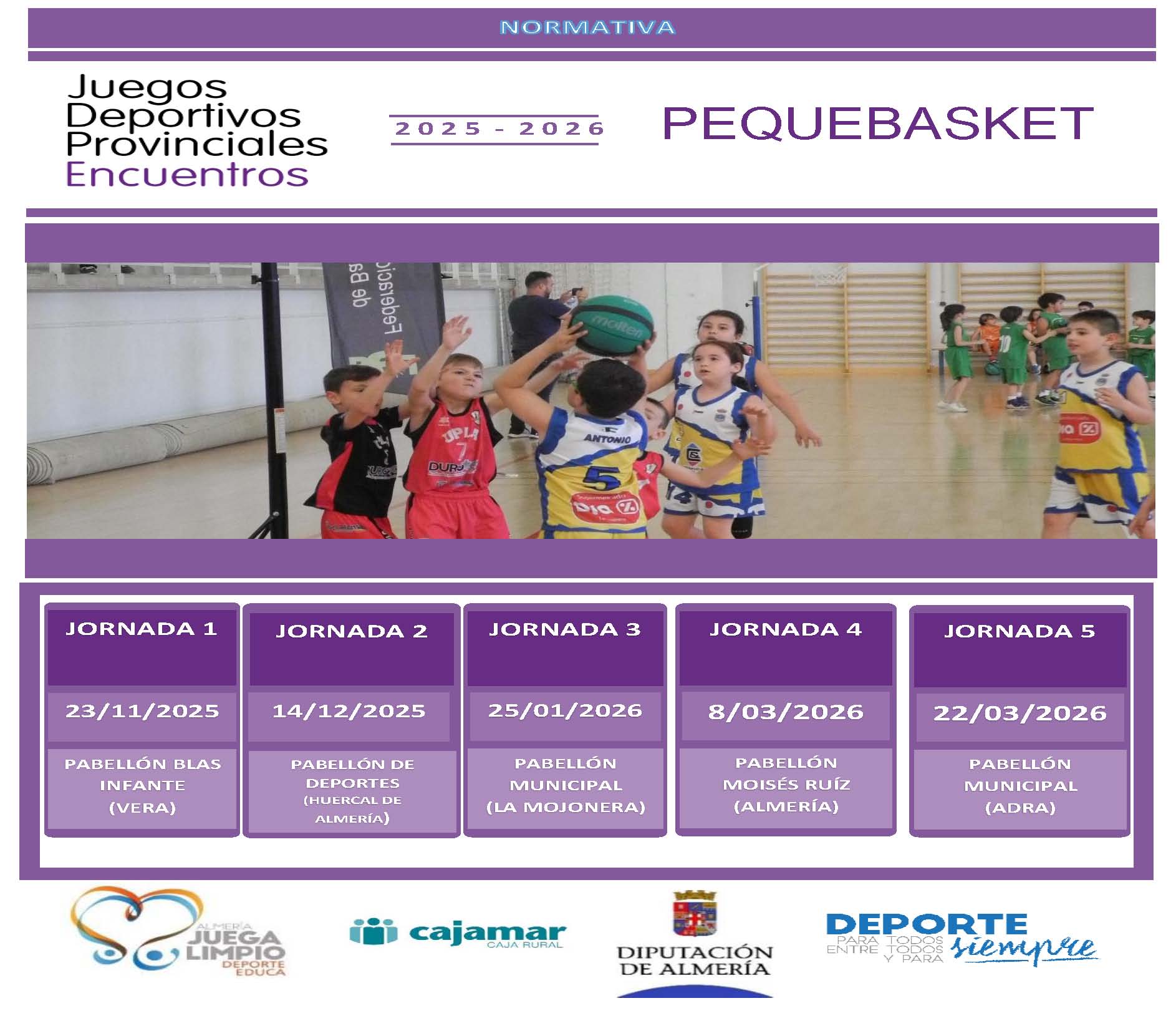 Encuentros Educativos de Promoción de Peque-basket. Almería 08-03-26